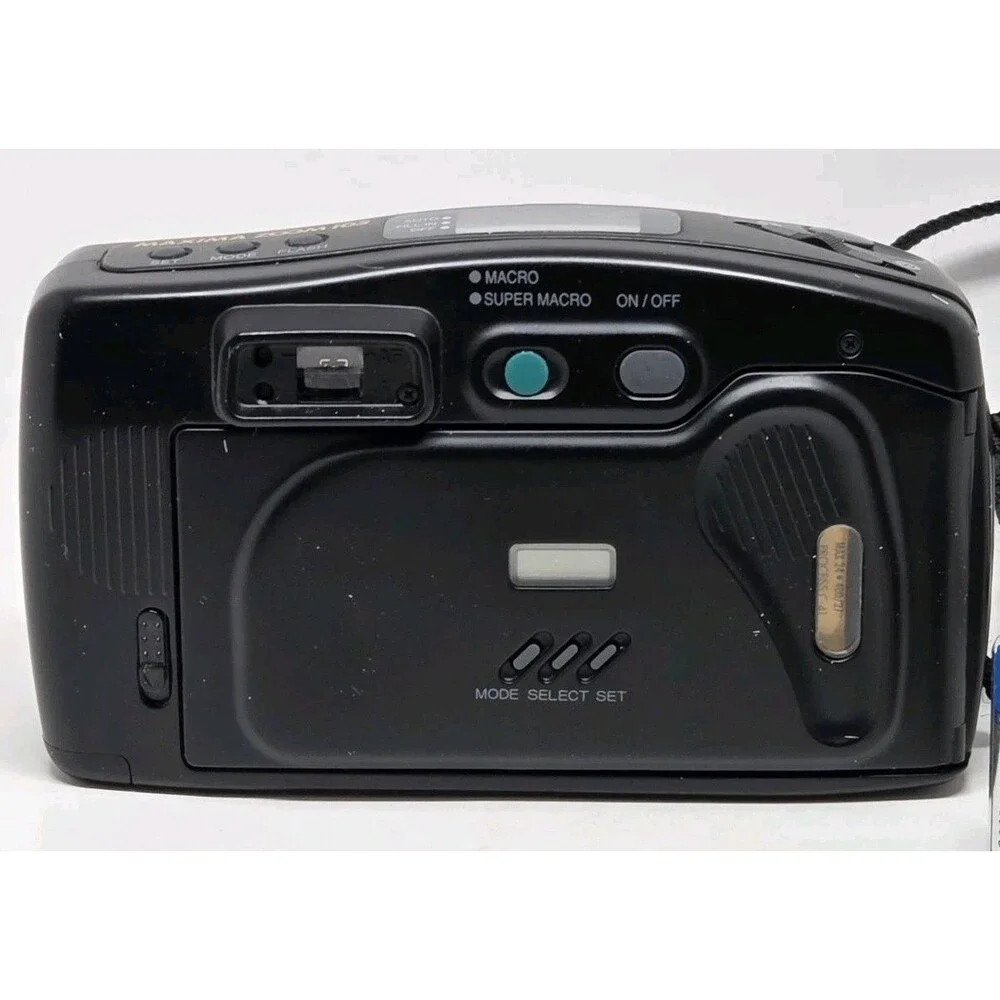 Samsung Maxima Zoom 105 35mm Film Cam Bundle w/ Case, Manual & Kodak Film Tested